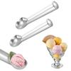 2Pcs Lightweight Ice Cream Dessert Spoon Creative Fruit Ball Spoon Ice Cream Scoop Kitchen Supplies