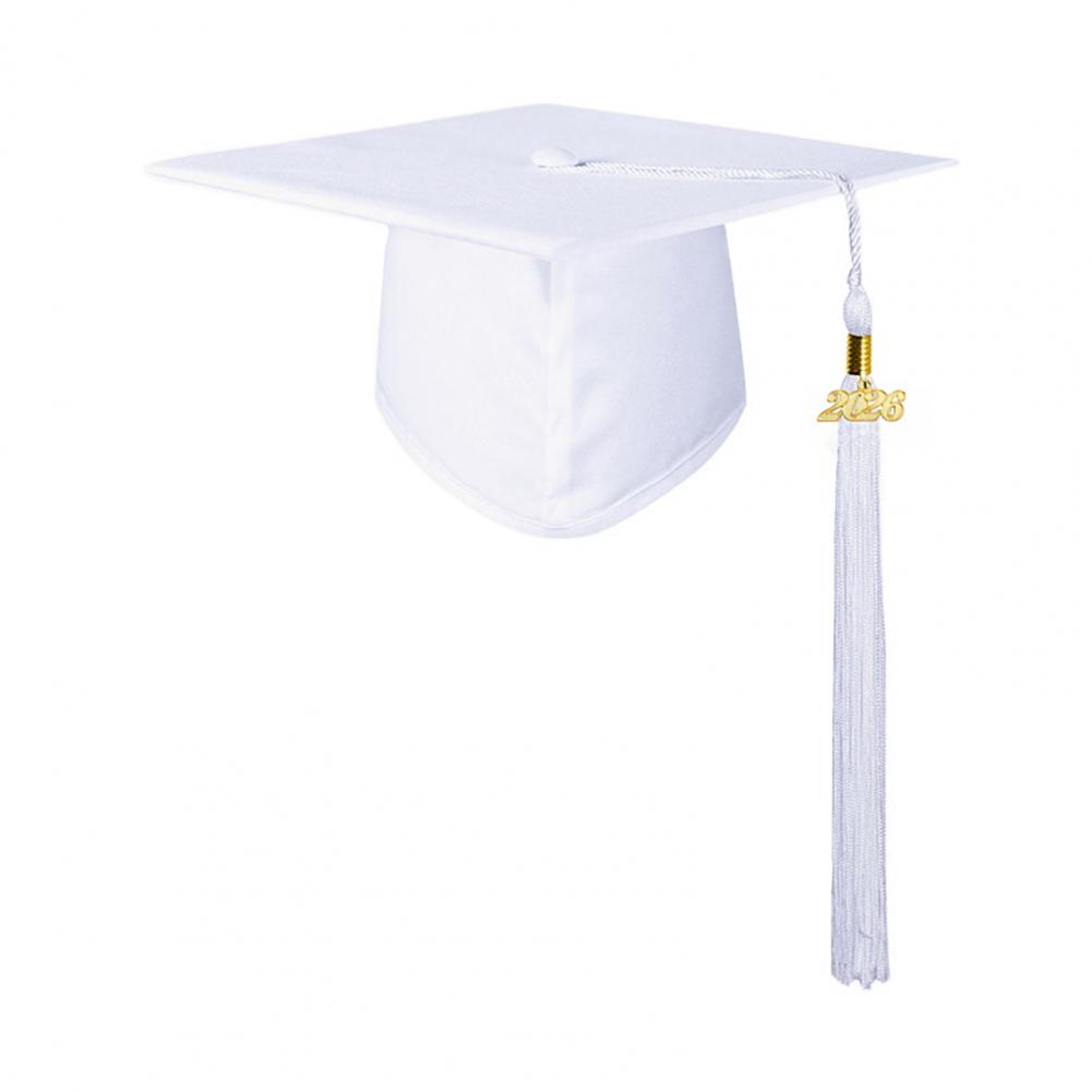 High School Graduation Cap Matte Graduation Cap with 2026 Tassel Adjustable Elastic Unisex Graduation Hat Adult for College
