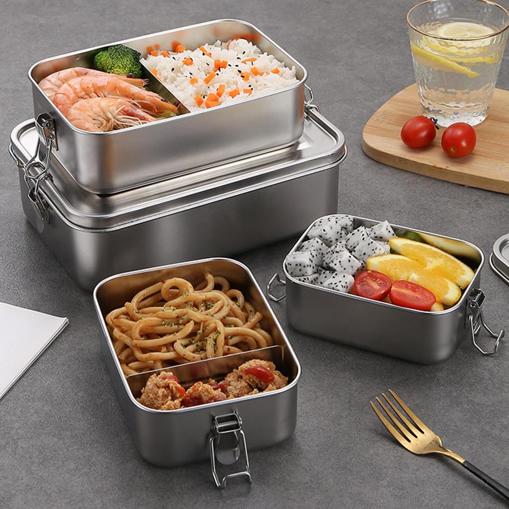 Durable Metal Lunch Container Durable Lunch Box with Sealing Lid Perfect for Snacks and Small Fruits On the Go