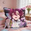 Shikanoin Heizou Genshin Impact Cushion Cover Square Short Plush Pillow Case Living Room Sofa Home Decor Funda X