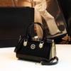 2024 Women's Rhinestone Clip Shoulder & Hand Bag – Stylish Pillow Shape In Bright Leather