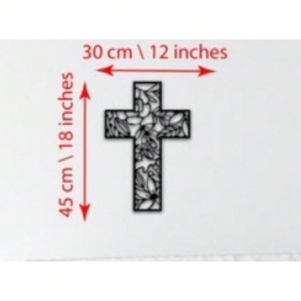 Rotating Metal Cross Wall Art, Jesus Christian Decor & Gift