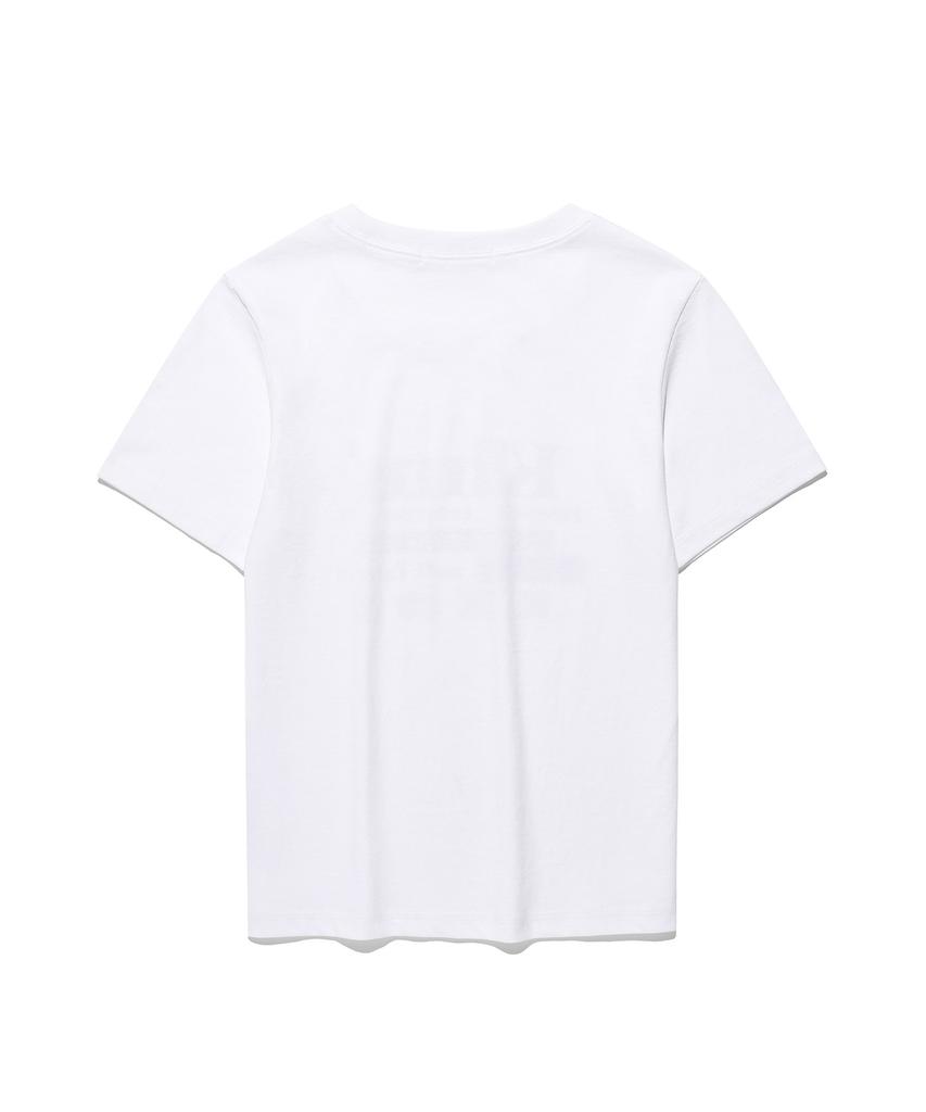 Kimseupeulesikoteunmakes Free Service Logo T-Shirt White