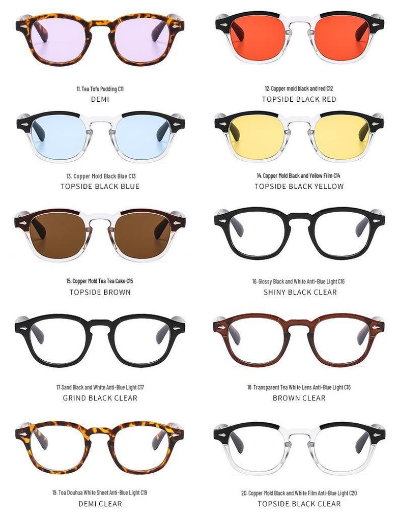 Evropský a americký styl retro nýtované sluneční brýle - Dámská UV ochrana, Malý rám