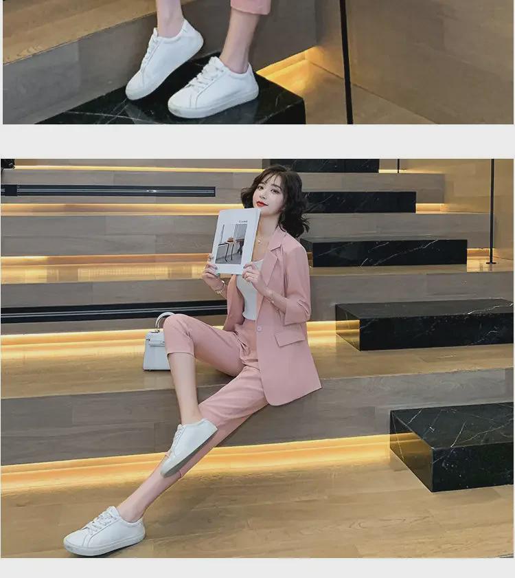 Women's Spring/Summer 2024 Suit Set: Elegant & Professional Thin Blazer for a Casual Yet Formal Look