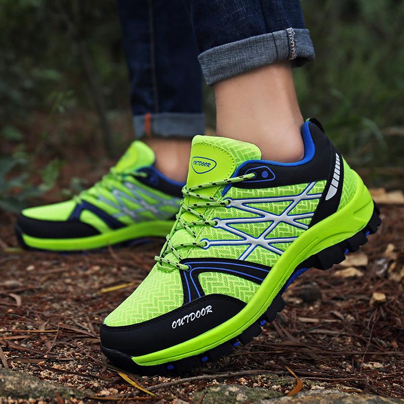 Wanderschuhe Herrenschuhe Rutschfest Niedrig geschnitten Outdoor-Sportschuhe Herren Schnürschuhe Verschleißfest Weich Atmungsaktiv Wanderschuhe Herren