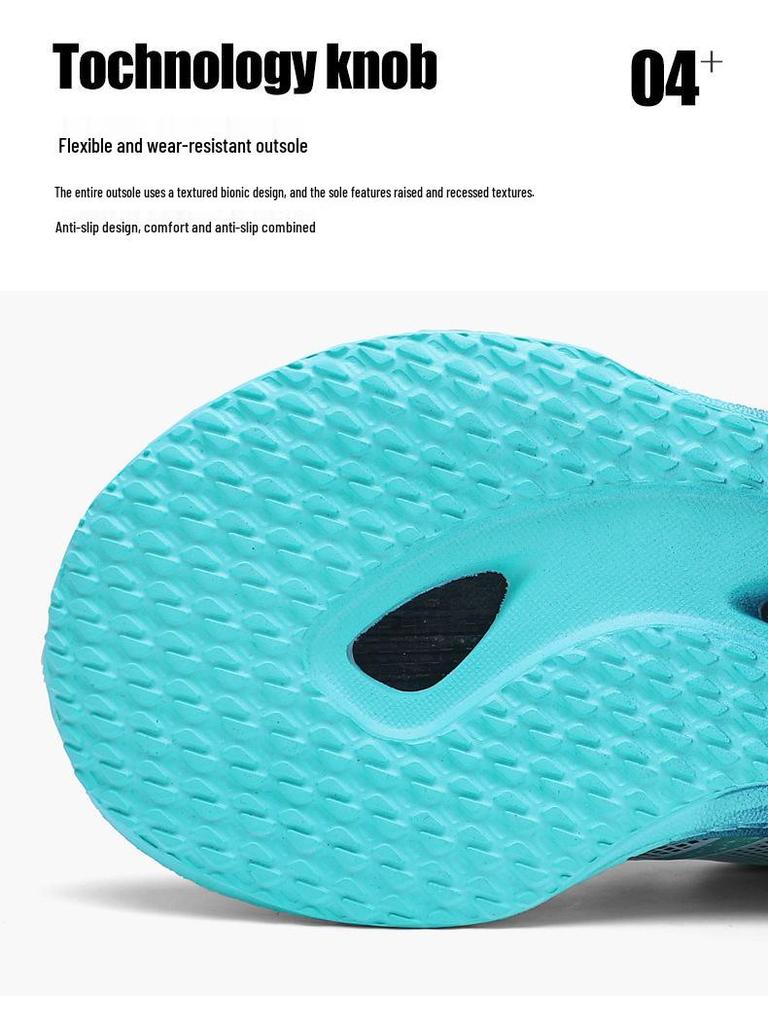 2025 Boys' Waterproof Sports Shoes: Rotating Fastener, Leather Finish, Non-Slip Soft Sole for Spring/Autumn