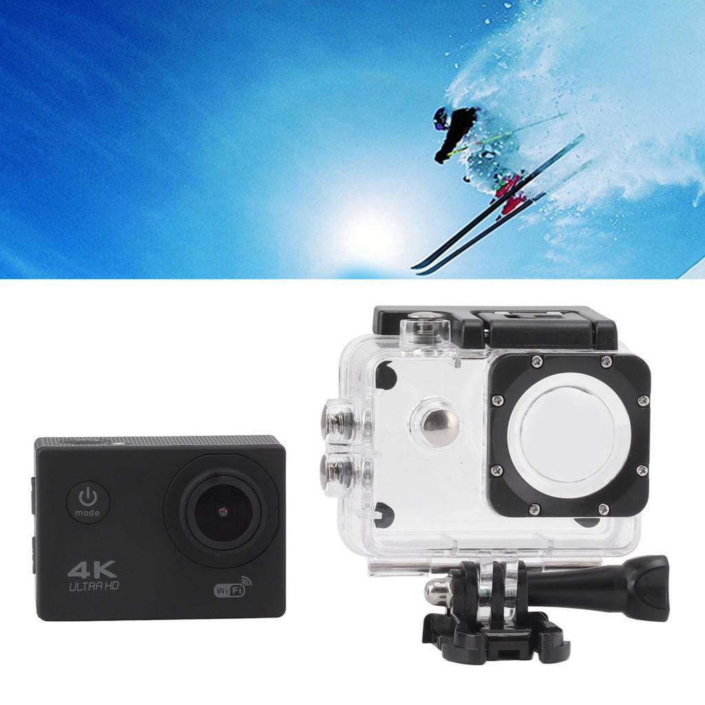 4K Sports Camera 2in Color Display WiFi Waterproof Outdoor Underwater Video Shooting Camera