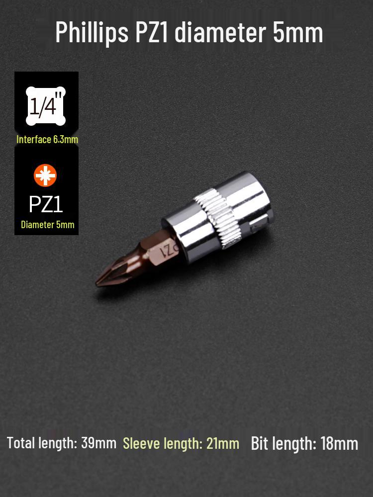 Compact Hex Torx Socket & Phillips Screwdriver Set, T30 Flower Bit