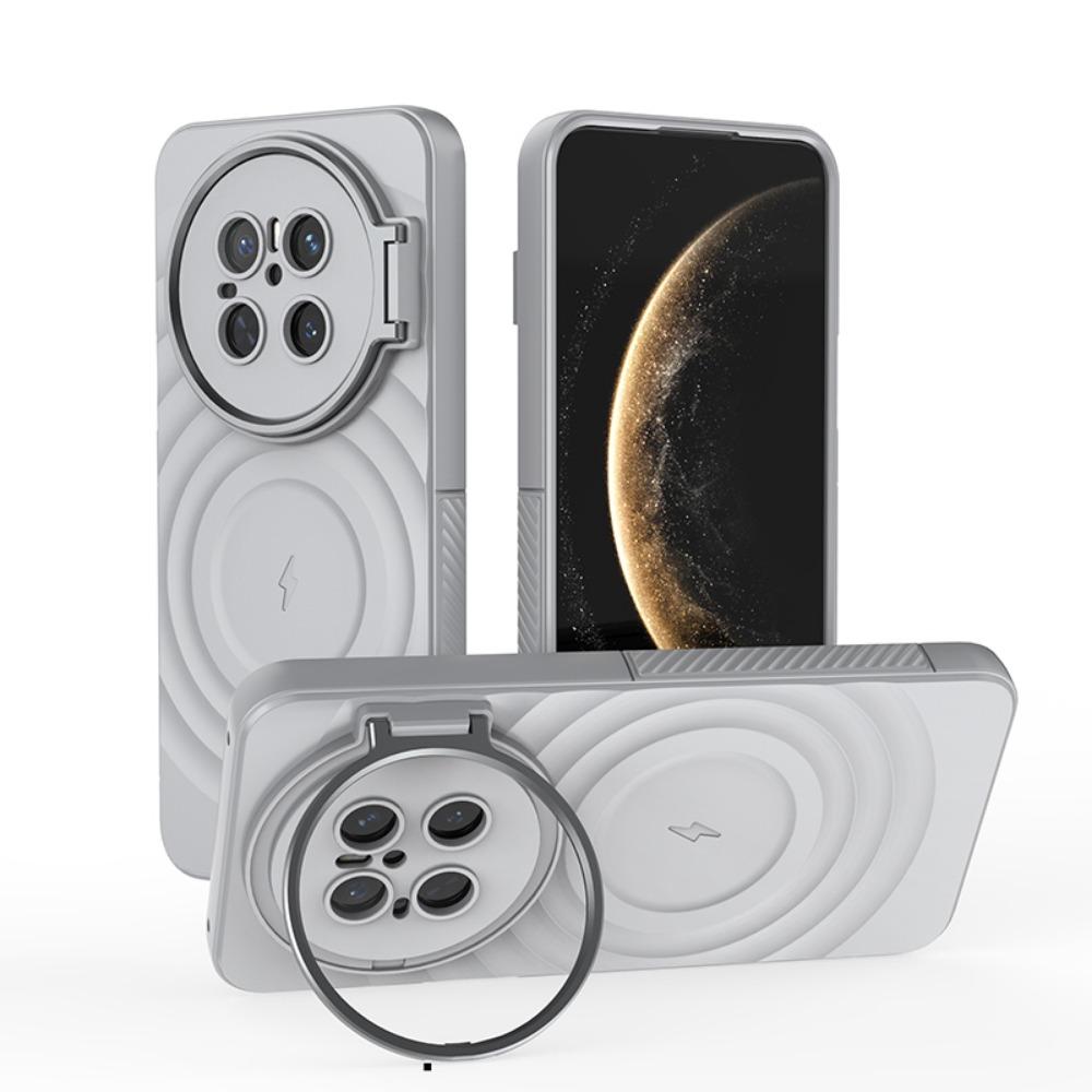 

Новый противоударный магнитный чехол для Huawei Mate 70 Pro Plus 5G Mate70 Pro+ с беспроводной зарядкой и подставкой, чехол с шелковистой текстурой и волнообразным узором Huawei Mate 70 Pro+ серый