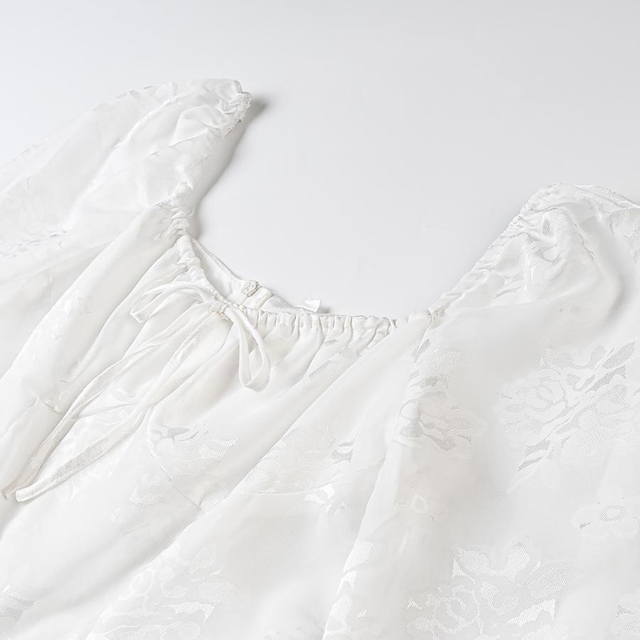 2025 Spring Women's Fashion Long Sleeve Embroidered Dress