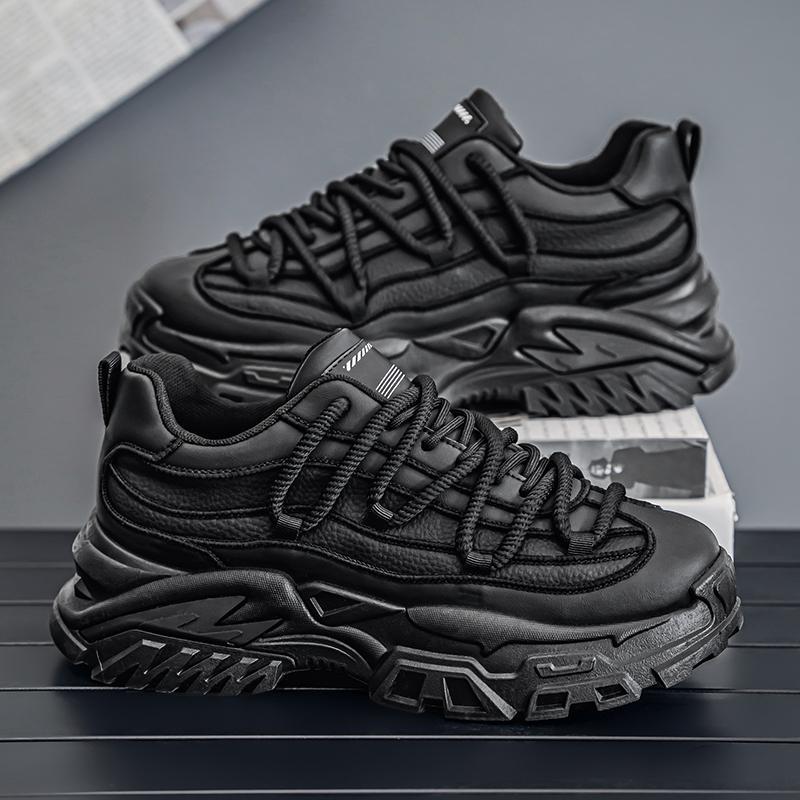 New green sports shoes men s trend platform casual shoes dad shoes men s shoes 39