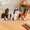 2Pcs 3D Printed Joints Stress Relief Horse Pony Statue Horse Figurine Movable Fidget Toy Simulation