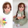22Inch Reborns Baby Doll Silicone Full Body Toddler Girl Realistic Cute Waterproof Doll with Clothes and Accessory
