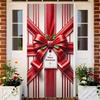 Door Hanging Christmas Door Banner Background Holiday Props Door Curtain Old Man Snowman Atmosphere Arrangement Door Banner