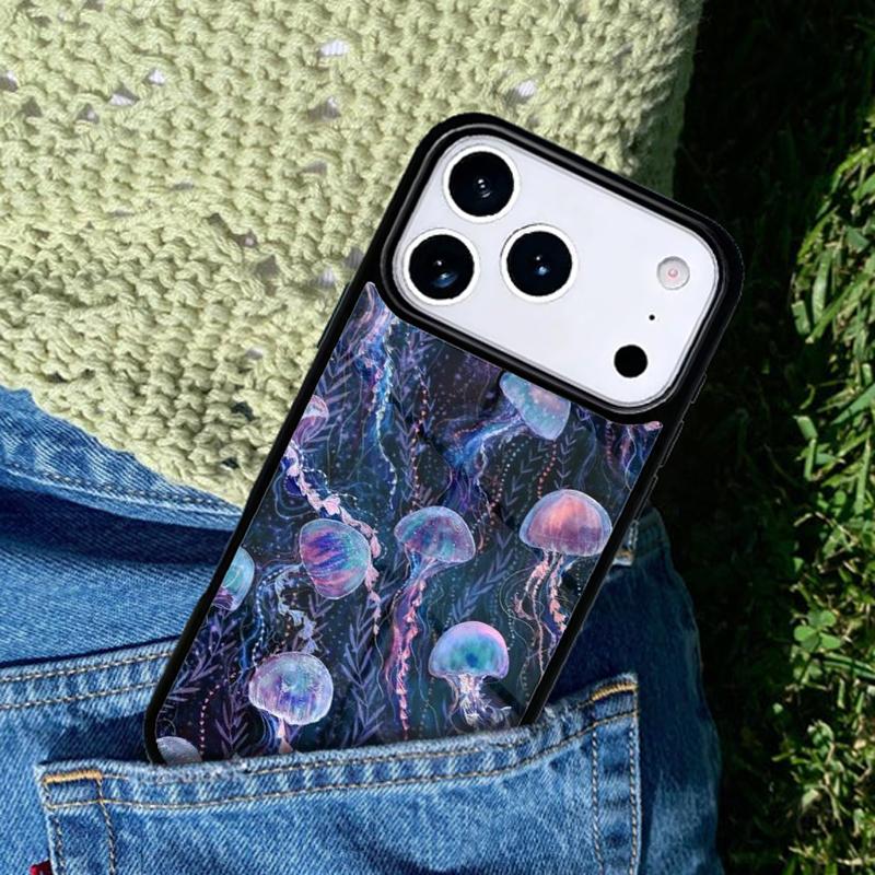 Magic Jellyfish Soft Mobile Phone Case Compatible with IPhone 17 16 15 14 13 12 11Pro Max 17 Air Cover