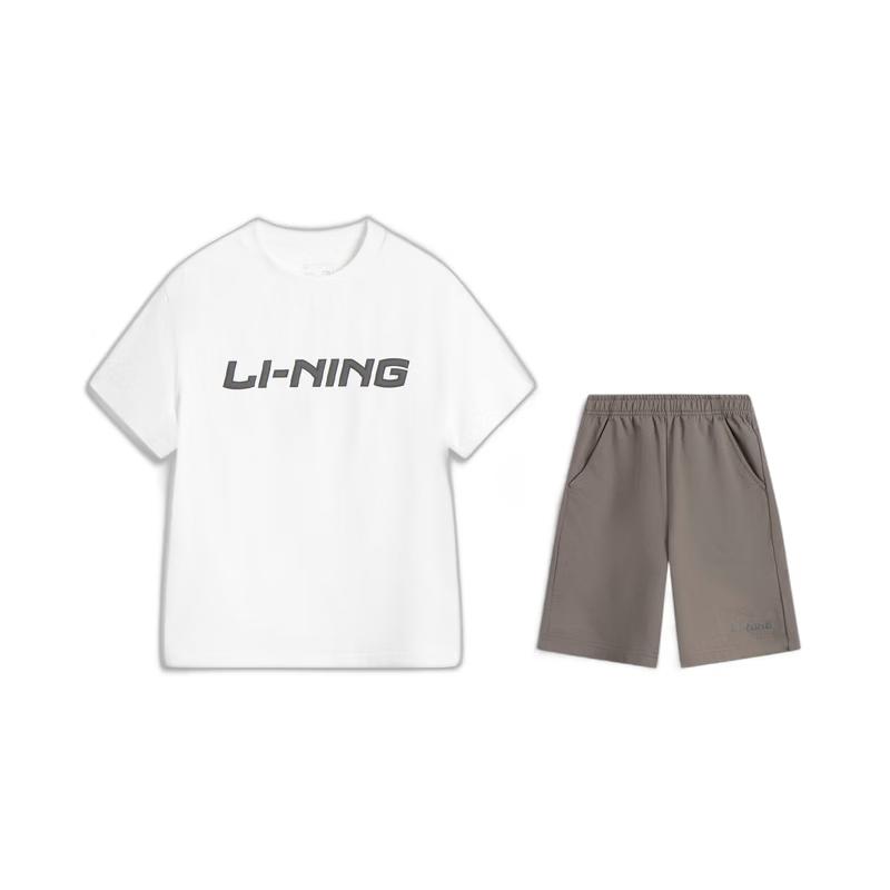 Li-Ning Youth Unisex Short Sleeve T-Shirt & Sweatpants Set YWBW069