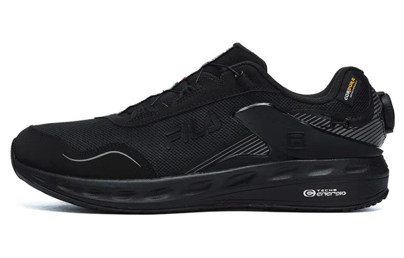 Men's Sneakers FILA LYNX BOA Textile, Synthetic Leather Low top Casual Shoes Men's Black