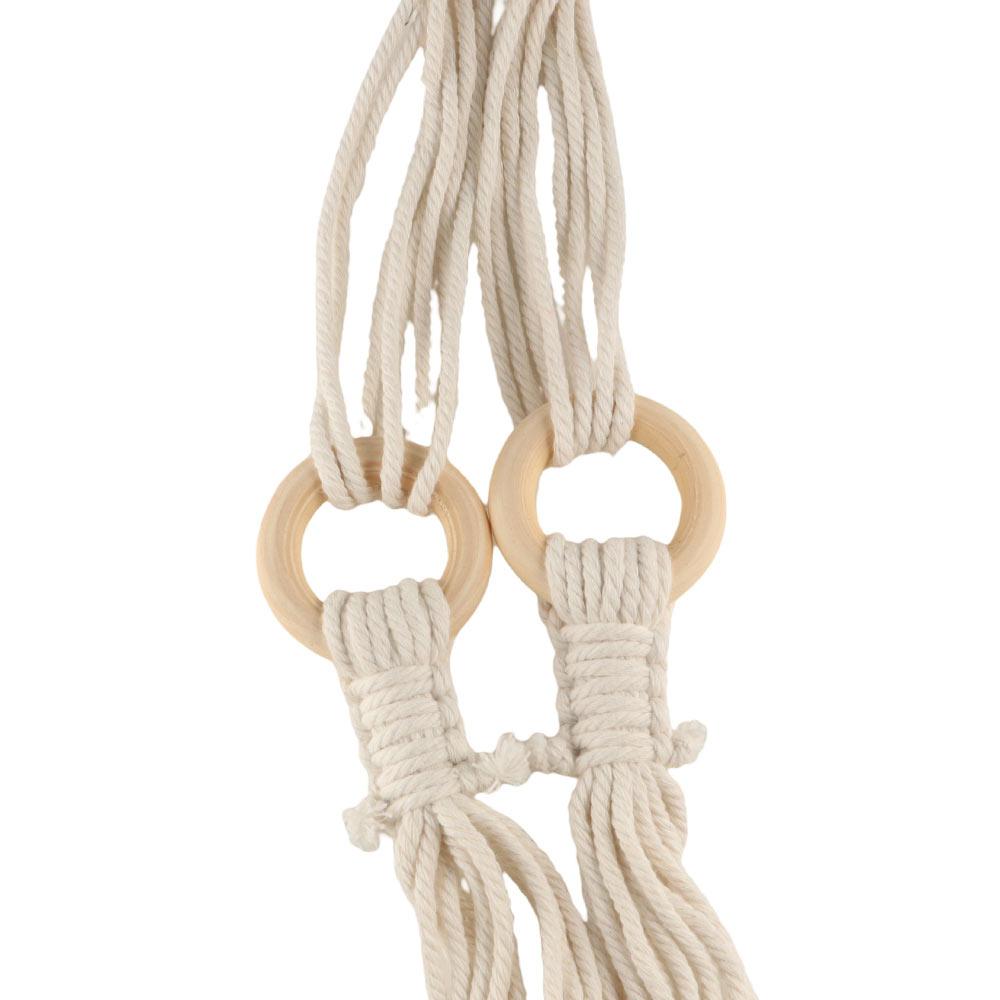 Bohemian Hanging Bottle Net Bag Hand-woven Hollow Out Knitting Water Bottle Holder Handmade Decorative