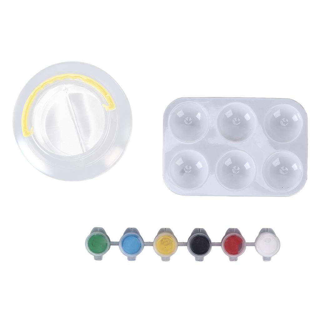 Acrylic Paint Set 6 Colors Easy To Use Complete Tools Macaron Painting Brush Set for Home Studio Art School