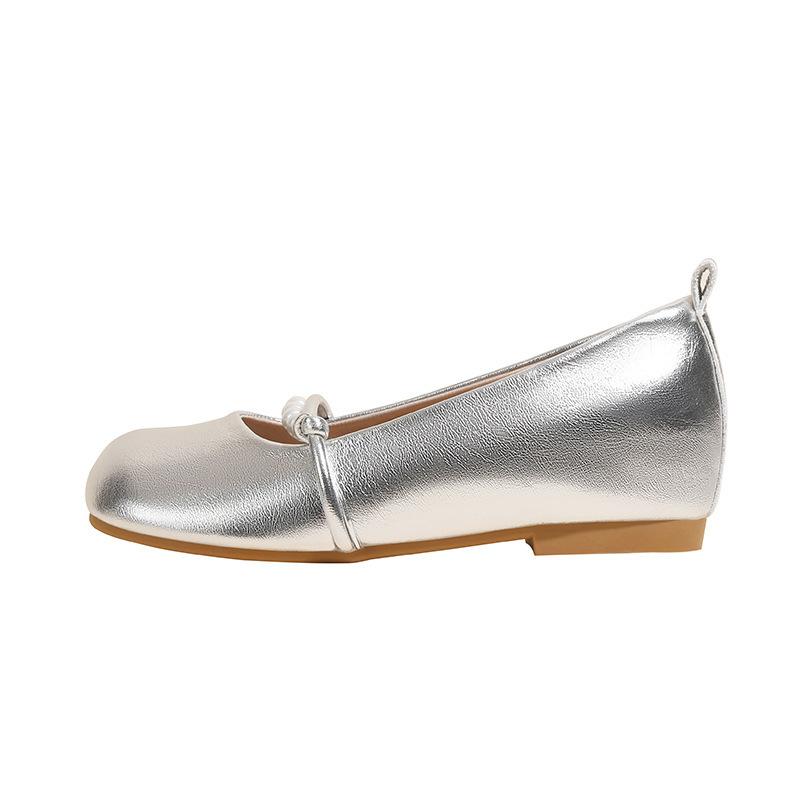 Small Inner Height Increase Pearl Mary Jane Single Shoes Women's New 3233 Small Size Women's Shoes