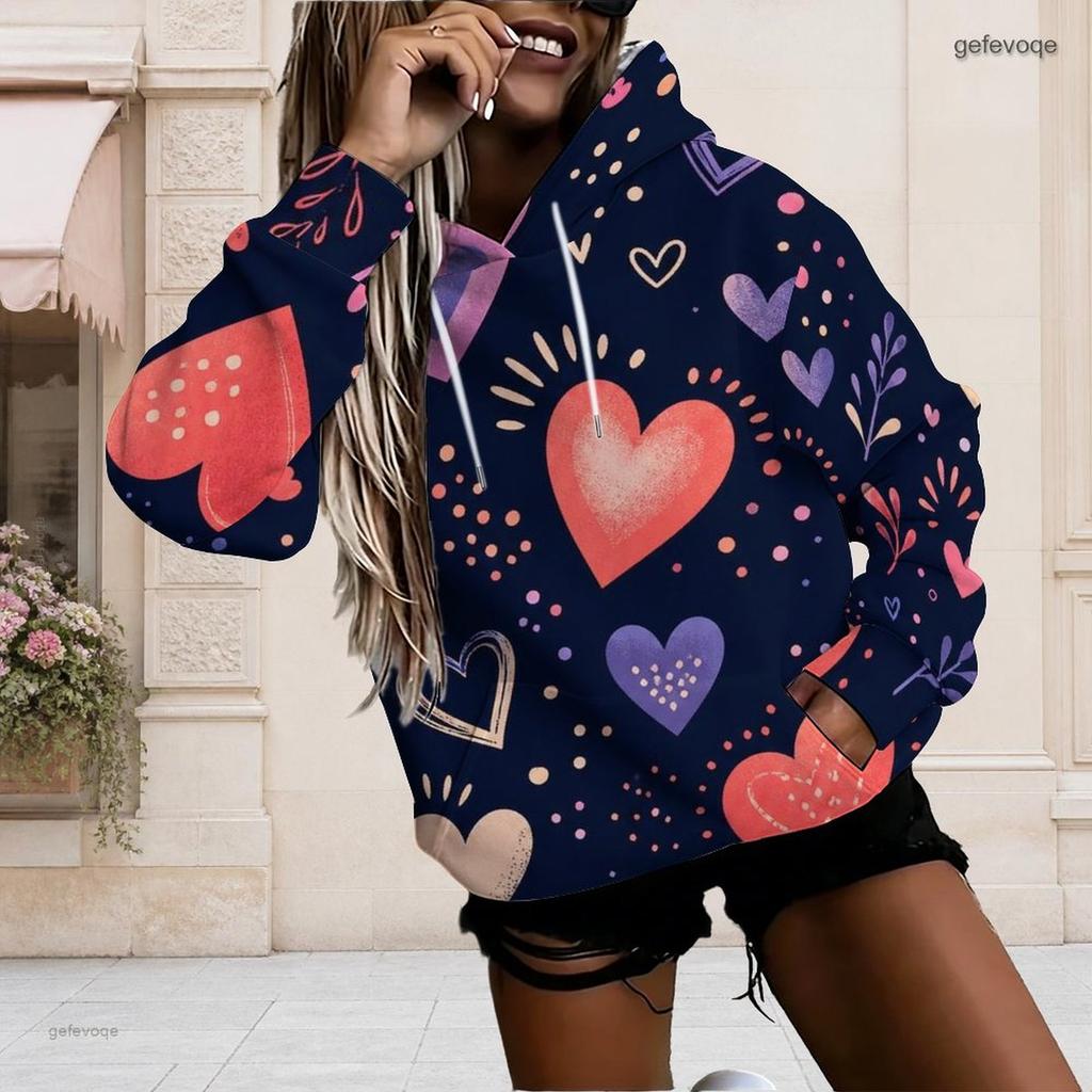 Womens Plus Size Hooded Sweatshirt White Drawstring Long Sleeve Loose Soft Casual Fashion Outfit