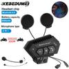 Motocyklový helmový interkom Bluetooth 5.0 CSR Headset 2000mAh Baterie Potlačení rušení Handsfree Pro celoobličejovou/otevřenou helmu