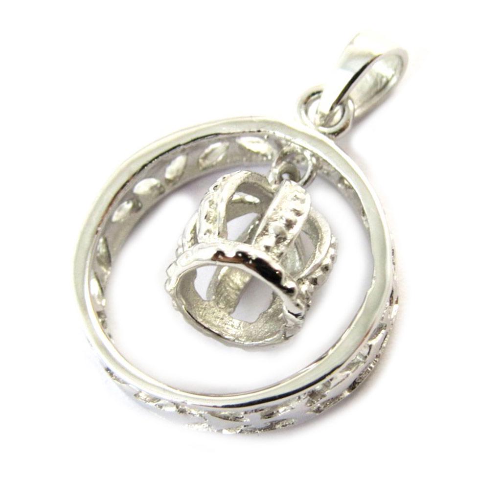 Les Trésors De Lily [C3648] - 'King' Silver Pendant