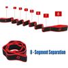 Fasce di resistenza per lo stretching yoga Cintura multi-segmento ad alta elasticità per adulti Cintura di stretching assistita da yoga Prodotti per il fitness yoga