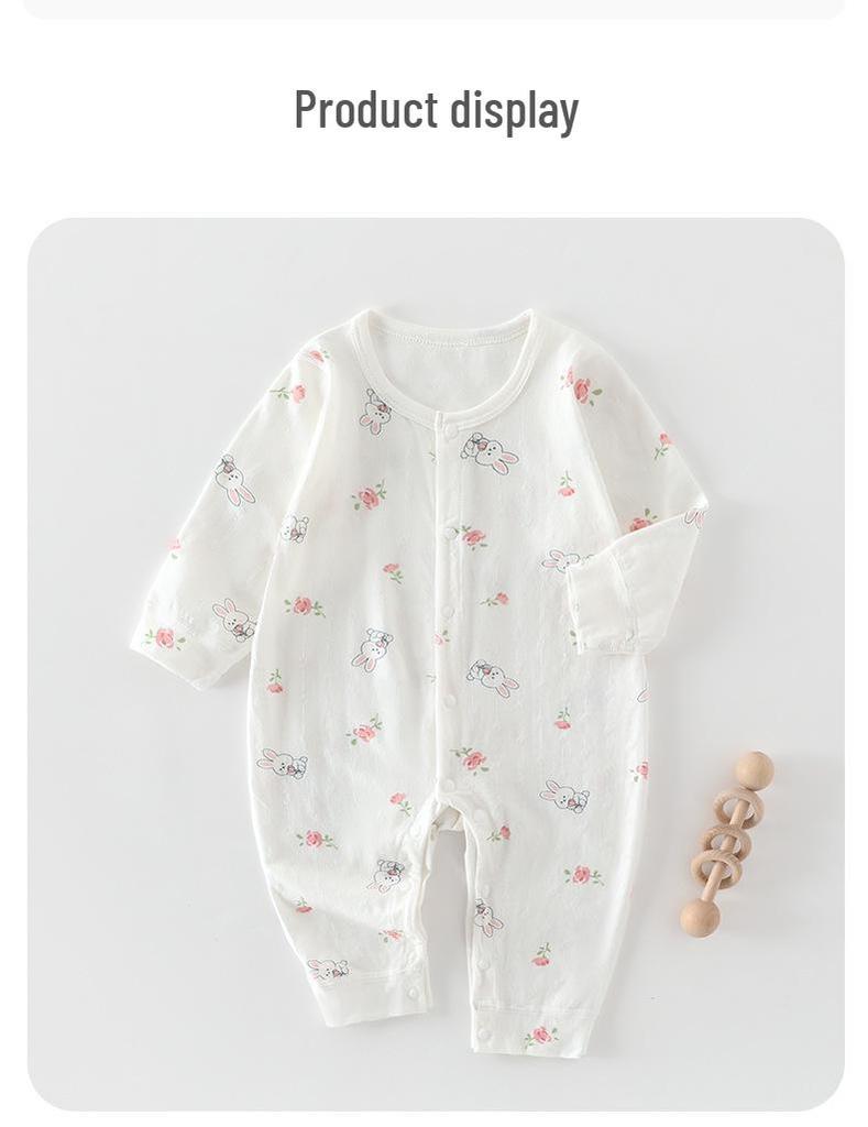 A-Class Cute Summer Baby Romper: Long Sleeve Onesie for Newborns - Air Conditioning-Friendly Clothing