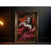 Dark Fantasy Romantic Gothic Vampire Queen Horror Blood Poster Print Wall Art Pictures Canvas Painting Living Room Home Decor