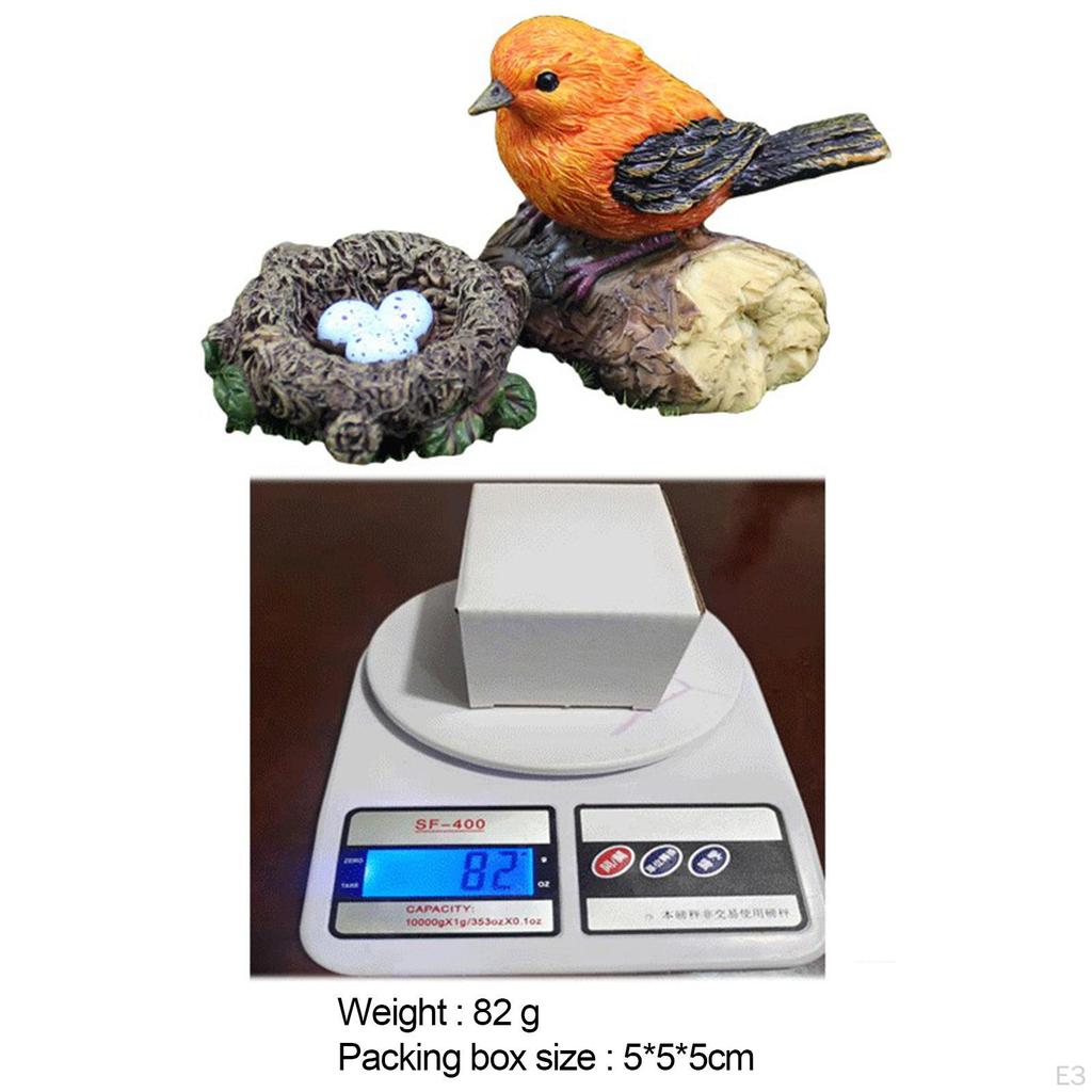 Figurines Bird Animal Model Resin Sculptural for Party Yard Decoration