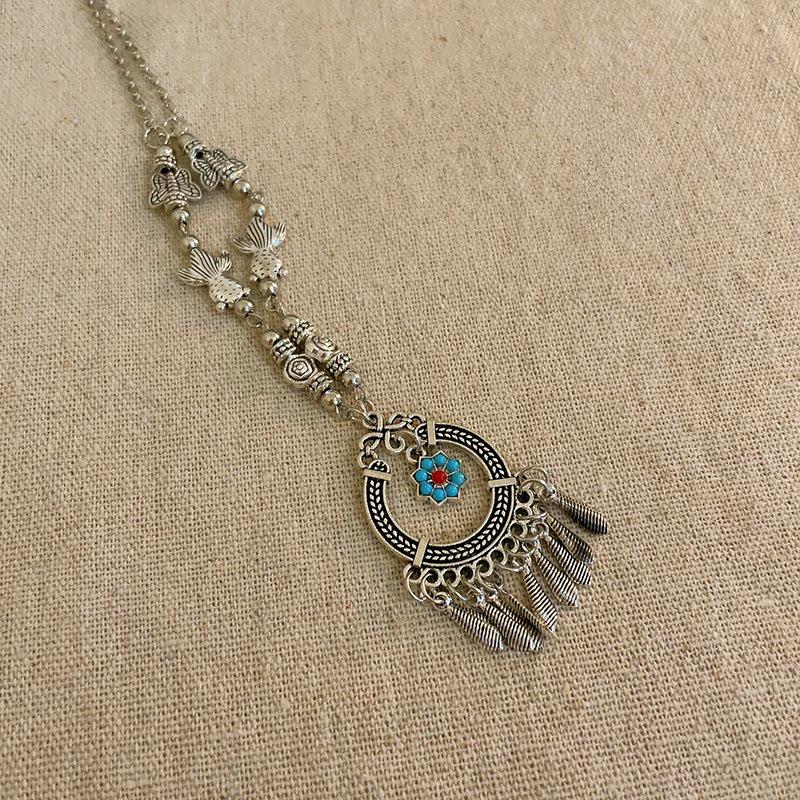 Bohemian Princess Tassel Forehead Pendant - Exotic Ethnic Style Hair Accessory