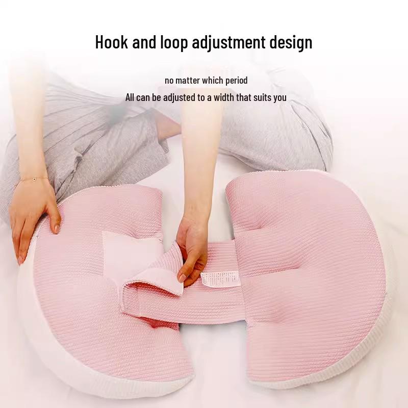 SnoozeShade U-Shape Pregnancy Pillow: Lumbar & Belly Support for Side Sleepers