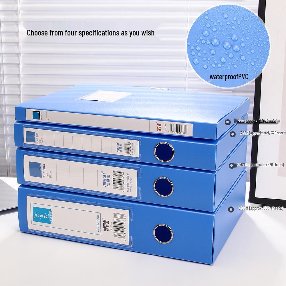 Durable Blue A4 Plastic File Box