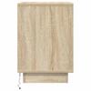Nightstand with LED Lights Sonoma Oak 38 x 34 x 50 cm