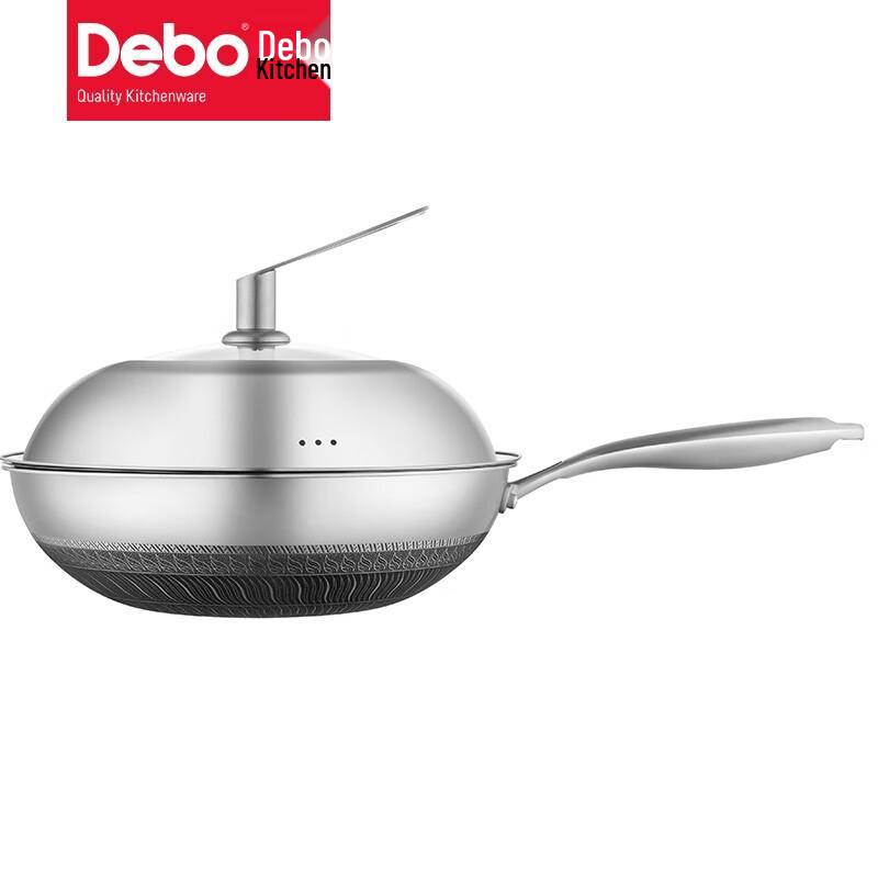Debo 316 Stainless Steel Double Honeycomb Non-stick Frying Wok