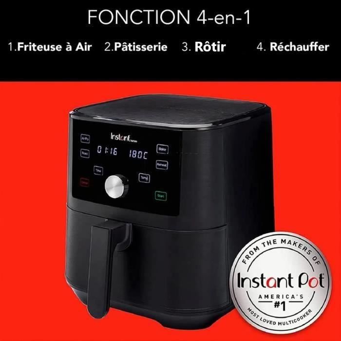 Air Fryer - Instant Pot - Vortex, 5.7 Litres 4 In 1 - Power 1700w - Color Black