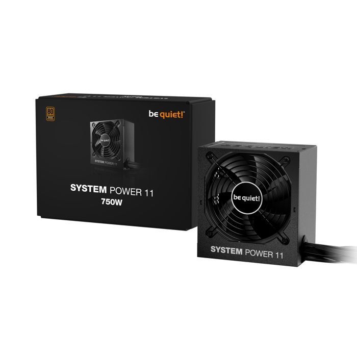 Alimentation pc - be quiet! - system power 11 - 750 w - bp012eu - fiable et silencieuse