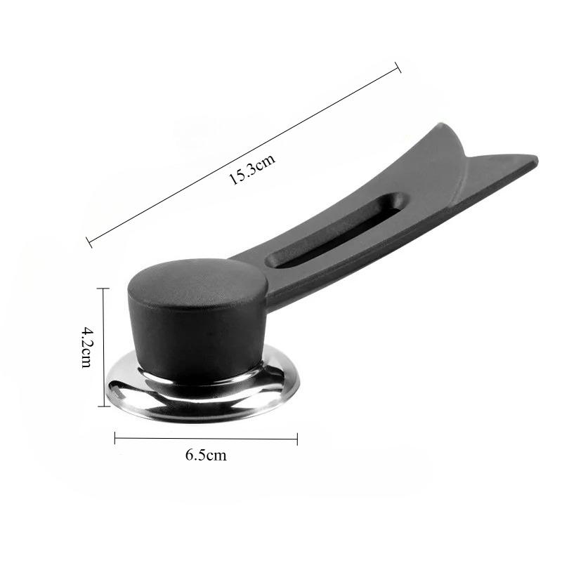 

Anti Overflow Design Kitchen Cookware Standing Pot Handgrip Lid,Thermostability Handgrip Holding Screw Handle Keep Lid Standup чёрный