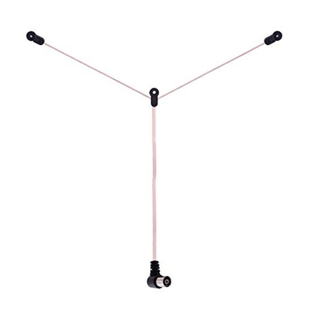 2m 75 Ohm FM Radio Antenna 520-1710MHZ Dipole Indoor Antenna HD Aerial Receiver PAL to F Female Jack RF Coax Adapter Connector