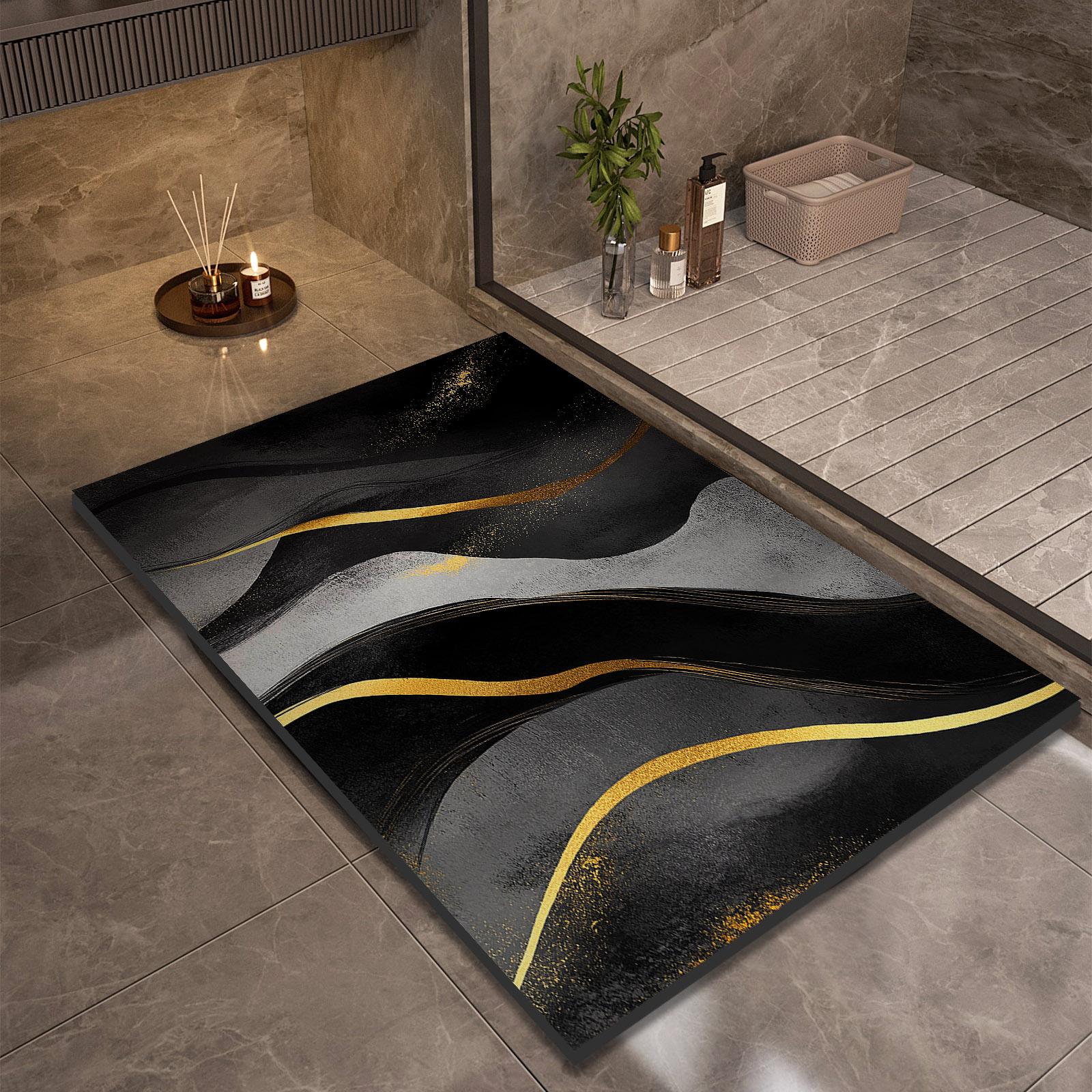 

Диатомитовый коврик для ванной комнаты, впитывающий, нескользящий, коврик для ног, быстросохнущий, коврик для туалета, ковер для душа, придверный коврик, моющийся 40cmx60cm