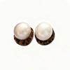Vintage Maillard Flocked Leopard Print Pearl Stud Earrings, High-End Light Luxury Niche Earrings, Women'S Giant Good-Looking Earrings.