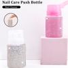 1 Stück Diamant Nagel Nachfüllbare Flaschen Leer Presspumpe Spender Nail Art Nagellackentferner Reiniger Make-up Flasche Maniküre Werkzeug