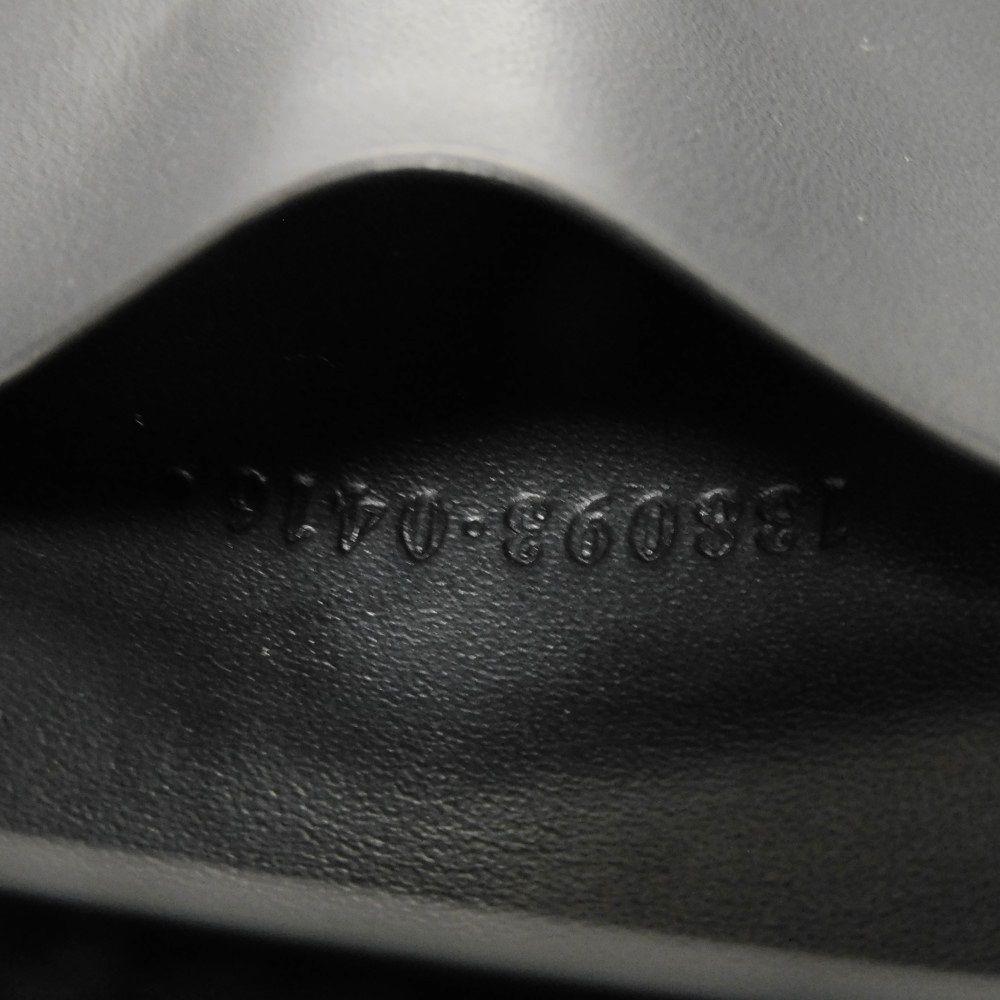 Used Guccissima 6-ring keychain (138093 7949) with double G embossing (9539) in black. Unisex. from Japan AUTHENTIC