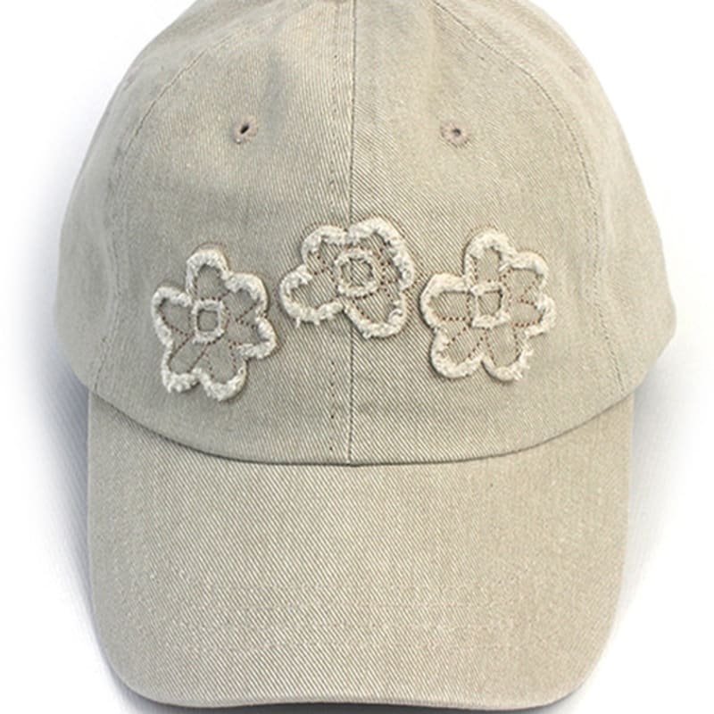 Universal chemistry Flower Patch Beige Ballcap flower ball Cap