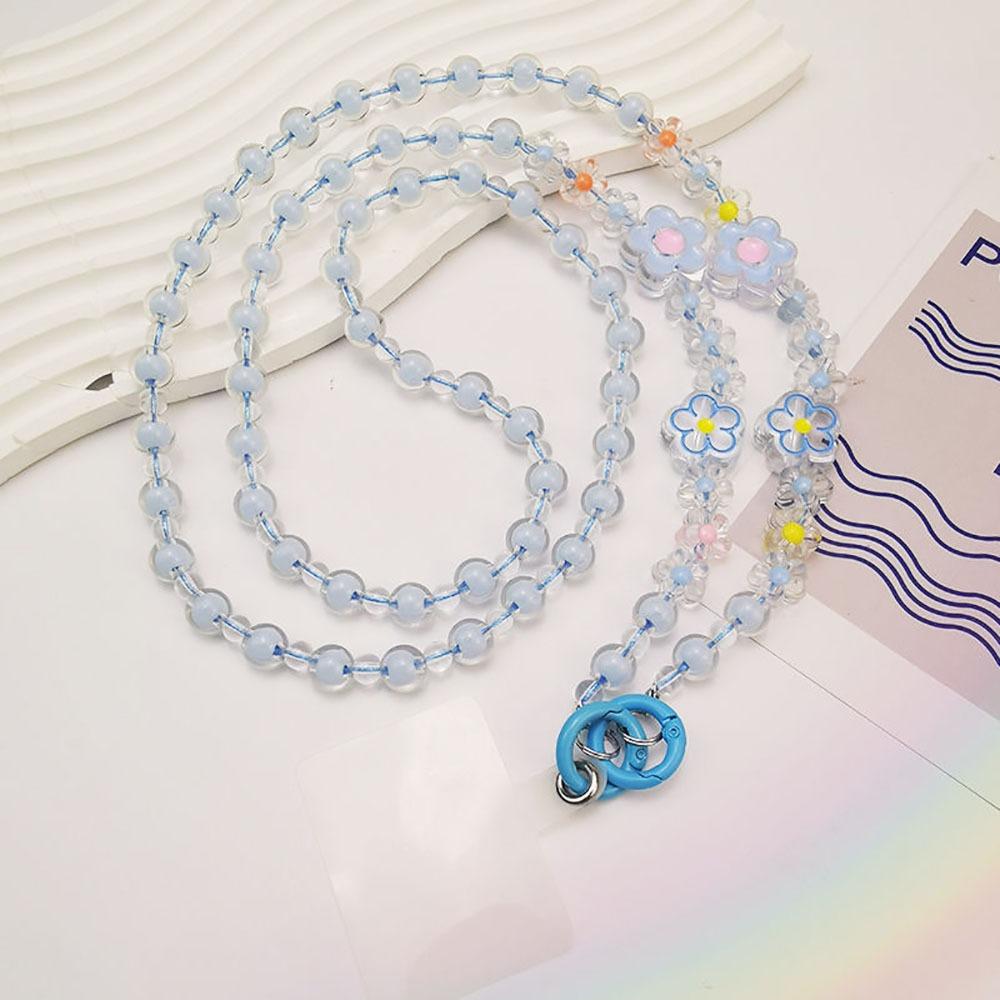 Anti-lost Mobile Phone Lanyard Portable Necklace Chain High-quality Shoulder Strap синий