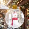 Transparent Giant Inflatable Christmas Ball Thick PVC Big Xmas Hanging Ball  Christmas Tree
