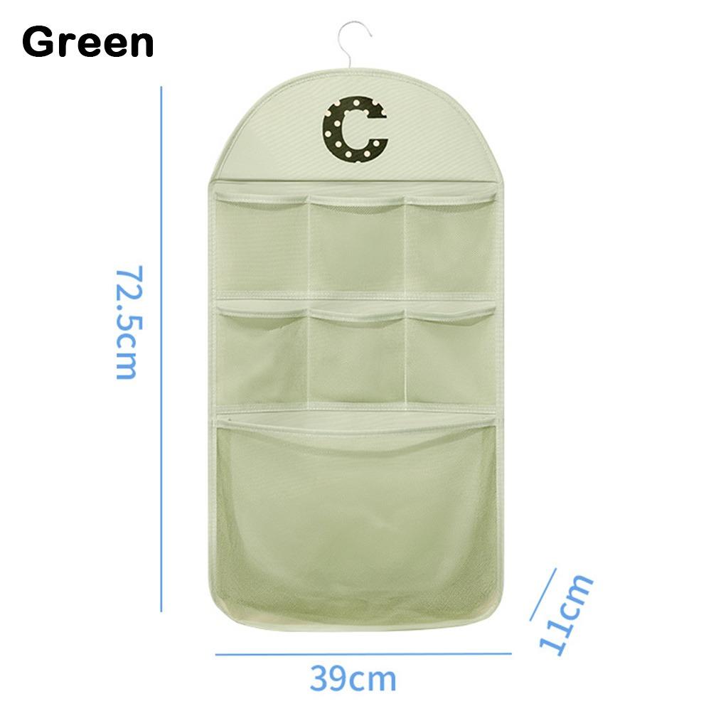 

Wardrobe Hanging Socks Storage Bags Multi-layer Dormitory Storage Tool New Storage Mesh Bag зелений