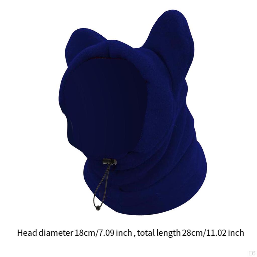Hundeohrenschütze Mütze, Warme Hoodie Kopfbedeckung Weiche Wickel Winddicht Leise Abdeckung Fleece für